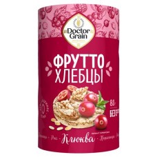 Хлебцы хрустящие Doctor Grain Фрутто с клюквой, 80 г (kastd) в магазинах Ашан