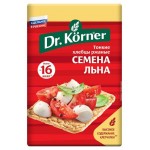 Хлебцы хрустящие Dr. Korner Ржаные с семенами льна 100г (kastd)