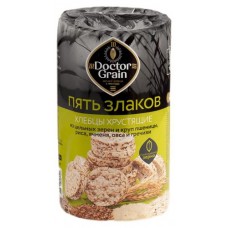 Хлебцы хрустящие Doctor Grain 5 злаков, 80 г (kastd) в магазинах Ашан