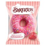 Пончики Донат глазированный Bakerton со вкусом клубники, 58 г (kastd)