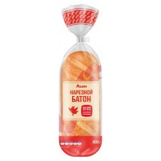 Батон нарезной АШАН Красная птица, 400 г (kastd) в магазинах Ашан