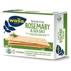 Хлебцы пшеничные Wasa Delicate Crisp Rosemary & Sea salt с розмарином и морской солью, 190 г (kastd) в магазинах Ашан