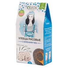 Хлебцы рисовые OLEOS с семенами чиа, 70 г (kastd) в магазинах Ашан