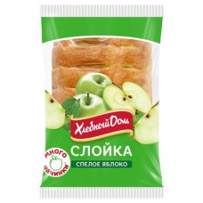Слойка Хлебный Дом спелое яблоко, 55 г (kastd) в магазинах Ашан
