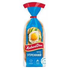 Батон Утренний Хлебный Дом нарезка, 400 г (kastd) в магазинах Ашан