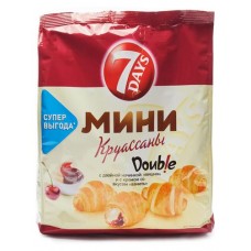 Мини круассаны 7Days с кремом вишня-ваниль, 300 г (kastd) в магазинах Ашан