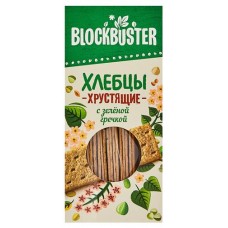 Хлебцы Blockbuster хрустящие из зеленой гречки, 130 г (kastd) в магазинах Ашан