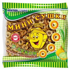 Сушки-мини Невская Сушка Чип&Полинки с луком, 200 г (kastd) в магазинах Ашан