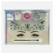 Набор для дизайна лица и тела Lukky Дизайнер-Сет с клейкими блестками (kastd) в магазинах Ашан
