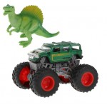 Монстртрак Пламенный Мотор машина с динозавром