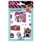 Наклейки-татуировки ND Play L.O.L. Surprise! Rock 2 листа, 10х12см (kastd)