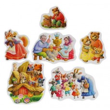 Макси-пазлы Умные игры Любимые сказки 6 пазлов, 40 деталей (kastd) в магазинах Ашан