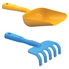 Набор для песка Нордпласт совочек и грабли (kastd) в магазинах Ашан