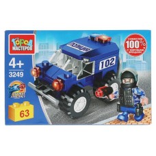 Конструктор Город мастеров Джип спецназа в магазинах Ашан