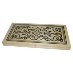 Игровой набор нарды+шашки деревянные с доской, 50х25 см (kastd)