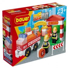 Конструктор Bauer Fireman Набор пожарная машина и пожарный гидрант (kastd) в магазинах Ашан