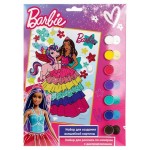 Набор для росписи по номерам MultiArt Барби холст 17х23 см (kastd)