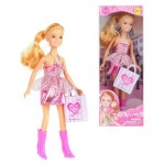 Кукла Наша Игрушка Lucy модница в сверкающем платье, 28 см