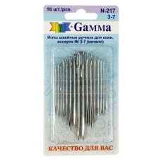 Иглы для шитья Гамма ручные для кожи Ė3-7, 16 шт (kastd) в магазинах Ашан