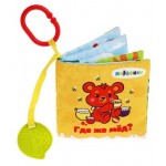 Книжка-подвеска мягкая Жирафики Где же мед, 5х14х14 см (kastd) Книжка-подвеска мягкая Жирафики Где же мед, 5х14х14 см (kastd)