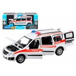 Машинка Автопанорама Lada Largus Скорая помощь металлическая в масштабе 1:24