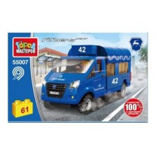 Конструктор Город мастеров Группа ГАЗ Газель маршрутное Такси, 61 деталь (kastd) в магазинах Ашан