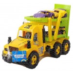 Автовоз Компания Друзей с тремя машинками, 34х21х55 см (kastd) Автовоз Компания Друзей с тремя машинками, 34х21х55 см (kastd)