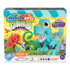 Набор с тестом для лепки и формочками Мульти АРТ Динозаврик (kastd) в магазинах Ашан