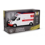 Машина скорой помощи Kid Rocks со звуком и светом, 1:16 (kastd)