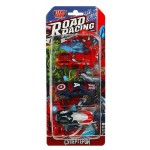 Набор металлических машинок Технопарк Road Racing, 7,5 см, 3 шт (kastd)