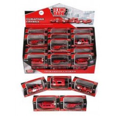 Машина Технопарк металлическая пожарная техника 7,5 см, 1 шт (kastd) в магазинах Ашан