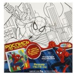 Холст для росписи по контуру Мульти АРТ супергерой, 15х15 см (kastd)