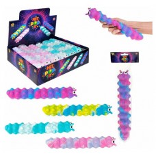 Игрушка-антистресс 1TOY Жмяка-POP IT Гусеница, 25х5 см (kastd) в магазинах Ашан