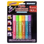 Гель с блестками для декора ЮНЛАНДИЯ Неончики, 6 цветов х 10,5 мл (kastd)