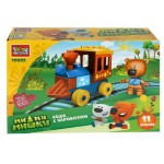 Конструктор Город мастеров Кеша с паровозом большие кубики, 11 деталей (kastd) Конструктор Город мастеров Кеша с паровозом большие кубики, 11 деталей (kastd)