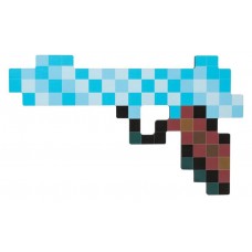 Пистолет игровой ЯиГрушка пиксельный, 25 см (kastd) в магазинах Ашан