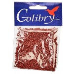 Бисер Colibry стеклянный коричневый 10/0, 20 г (kastd)