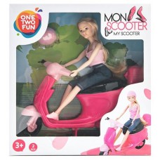 Набор игровой ONE TWO FUN Кукла на скутере (kastd) в магазинах Ашан