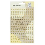 Наклейки ПВХ Meshu Gold 10х21см фольга, 156 наклеек (kastd)