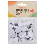 Набор наклеек для творчества АШАН Красная птица Глазки, 100 шт (kastd)