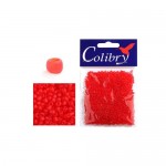 Бисер Colibry размер 10 красный, 60 г (kastd)