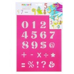 Трафарет MAZARI Цифры, 20х25 см (kastd)