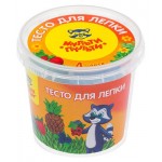 Тесто для лепки Мульти-пульти Енот На Каникулах, 4 цвета (kastd)