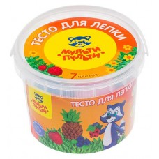 Тесто для лепки Мульти-пульти Енот На Каникулах, 7 цветов (kastd) в магазинах Ашан
