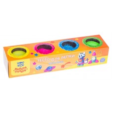 Тесто для лепки Мульти-Пульти Енот на Луне 4 цвета (kastd) в магазинах Ашан