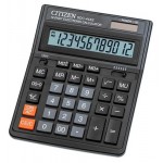 Калькулятор настольный Citizen SDC-444S 12 разрядов двойное питание 153x199x31мм, черный (kastd)