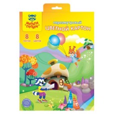 Картон цветной Мульти-Пульти А4 перламутровый 8 л, 8 цветов (kastd) в магазинах Ашан