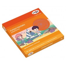 Пластилин Гамма Оранжевое солнце со стеком, 12 цветов (kastd) в магазинах Ашан