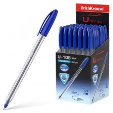 Ручка шариковая ErichKrause U-108 синяя, 1 шт (kastd) в магазинах Ашан
