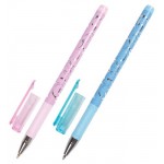 Ручка шариковая BRAUBERG Flowertime узоры синяя 0,7 мм, 1 шт (kastd)